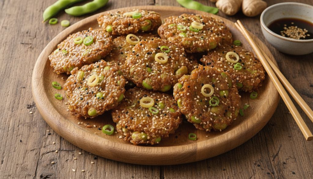 Sesame Ginger Edamame Bites