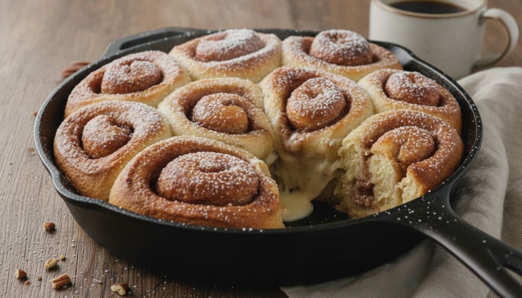 Cinnamon Roll Skillet Bread