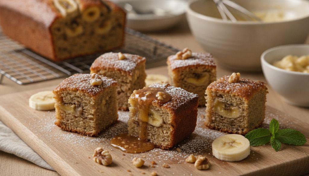 Brown Butter Banana Bread Bites