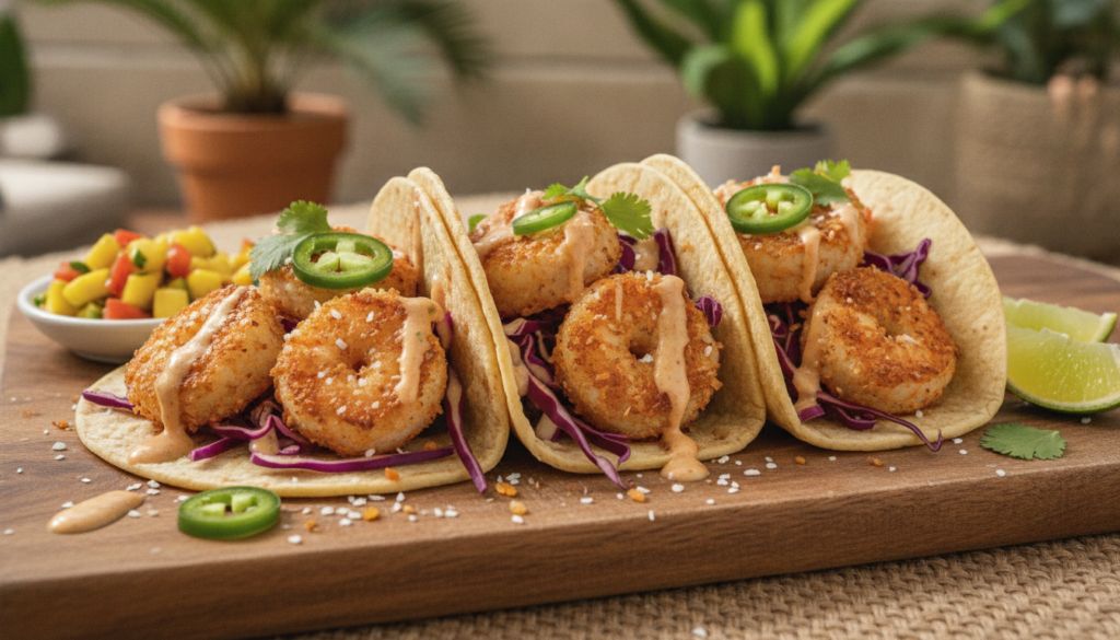 Air Fryer Coconut Shrimp Tacos