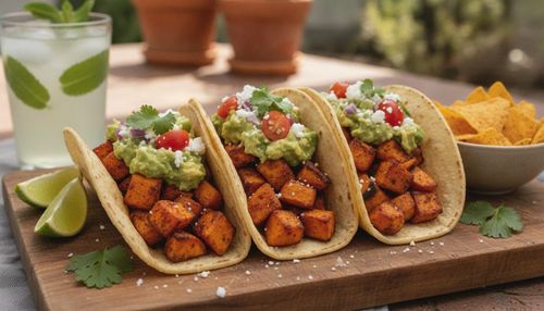 Sweet Potato Tacos with Avocado Salsa