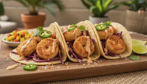 Air Fryer Coconut Shrimp Tacos