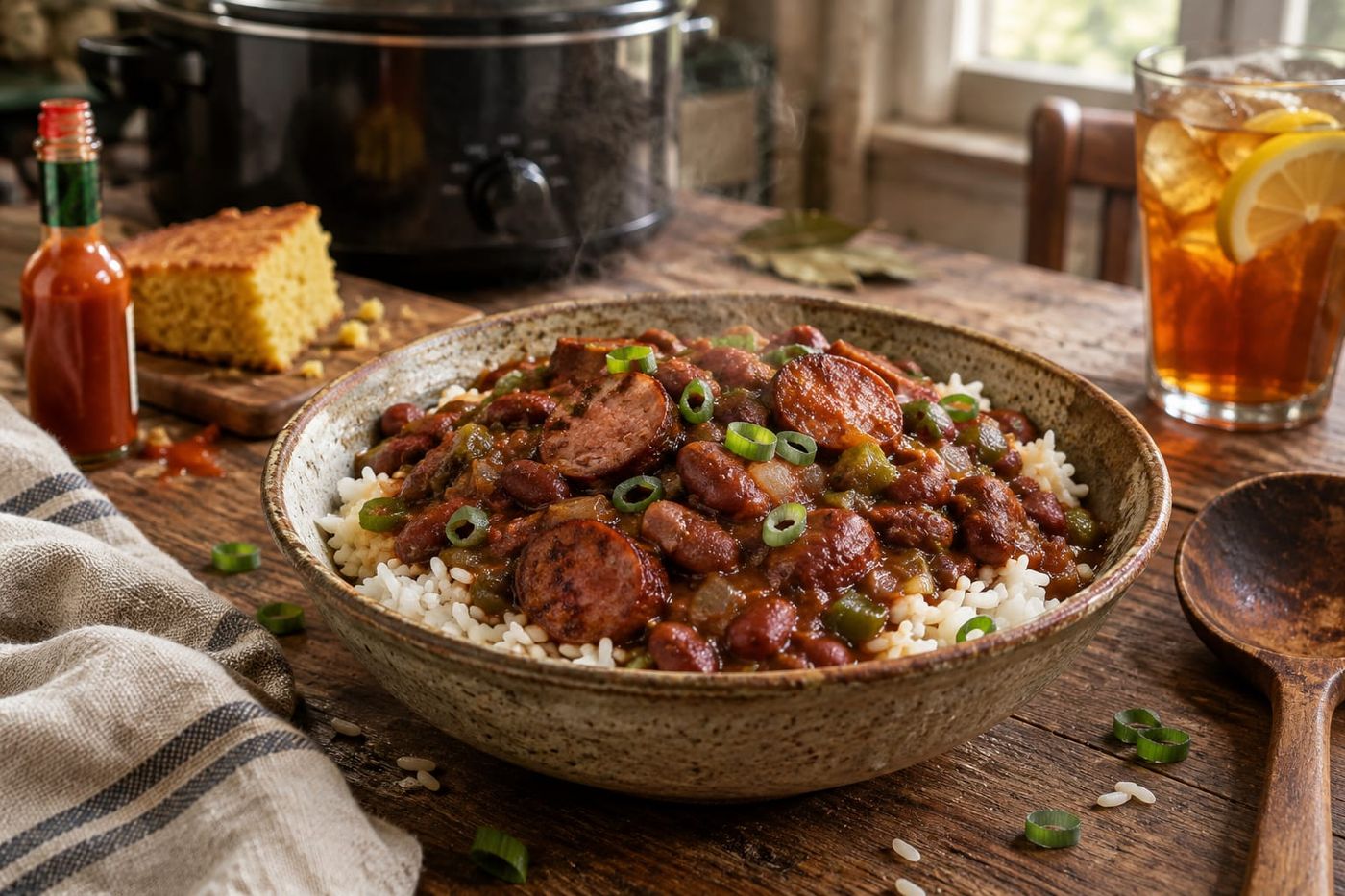 Simple Beans And Rice Crockpot Red Beans & Rice